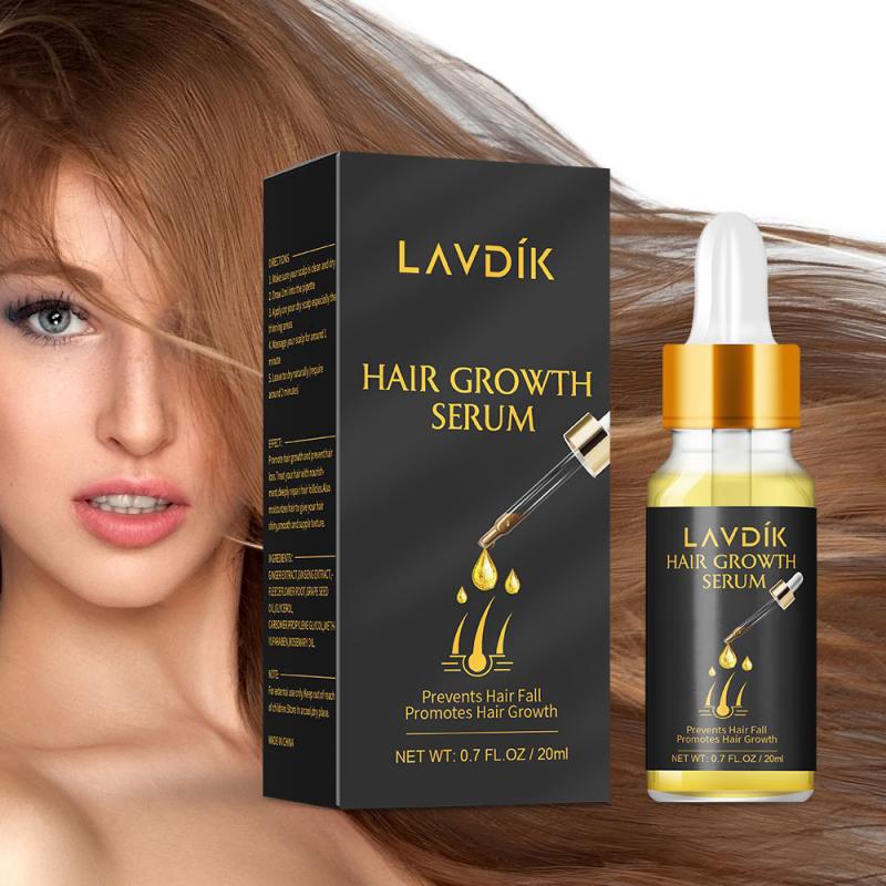 LAVDIK Ginger Fast Hair Growth Serum Essential Oil Anti Preventing Hair Lose Liquid