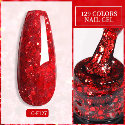 129 Colors 7ML Nail Gel Polish Nail Supplies Vernis Semi Permanent Nail Art Manicure Soak off LED UV Gel Nail Varnishes