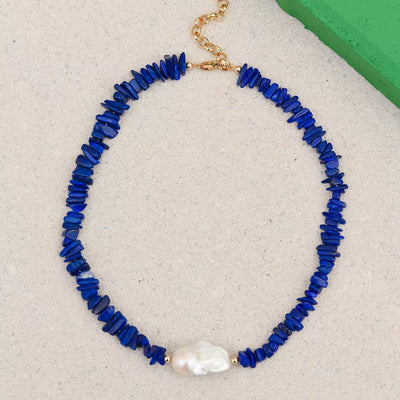 Bohemian Punk Red Coral Bead Big Baroque Freshwater Pearl Necklaces for Women Choker Necklace Party Jewelry Gift