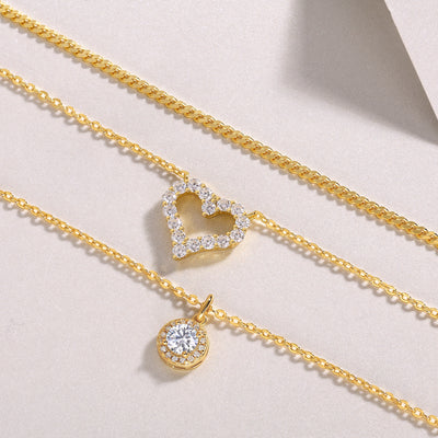 0.5-Carat Minimalist Morganite Silver Pendant Necklace