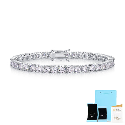 0.3-Carat Moissanite Silver Bracelet Set – Light Luxury