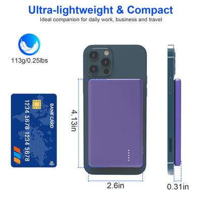 2-in-1 Slim MagSafe 5000mAh Power Bank