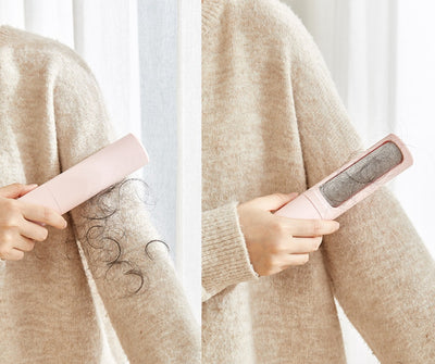 Rotating Electrostatic Pet Hair Remover Roller | Reusable Sticky Brush