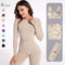 Seamless Yoga Suit Sports Set Gym Clothes Fitness Women Long Sleeve Crop Top High Waist Leggings Ribbed Workout Set Tracksuits