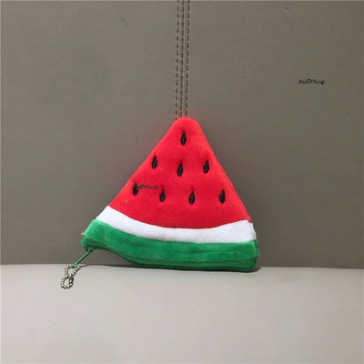 fruit plush purse, watermelon etc. Plush Toy bag purse , keyring plush Pocket Purse