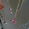 Crystal Heart Necklace for Women Girls New Trend