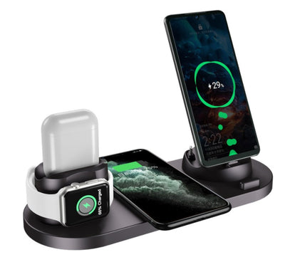 6-in-1 Wireless Fast Charging Dock