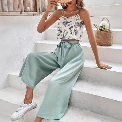 Women’s Casual Printed Two-Piece Set