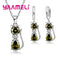 Real 925 Sterling Silver Color Jewelry Sets for Woman Girls Shining Austrian Crystal Cute Cat Pendant Necklace Huggie Earring