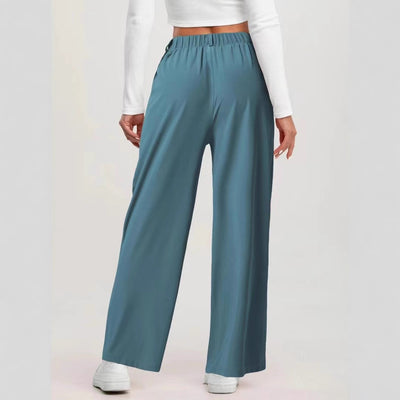 Elegant High-Waisted Straight-Leg Pants