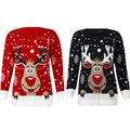 Women Christmas Reindeer Printed O-Neck Long Sleeve Sweatshirt Tops Blouse