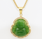 NEW Imperial Green Jades Buddha Inlaid Rhinestone Pendant 1PCS