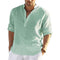 2023 New Cotton Linen Long Sleeve Loose Shirt