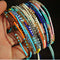 Handmade Bohemian Friendship Bracelet Ethnic Colorful Seed Bead Charm Bracelet For Women Beach Party Gift