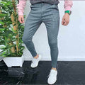 Men's Slim Fit Stripe Business Formal Pants