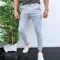 Men's Slim Fit Stripe Business Formal Pants
