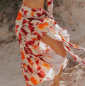 2021 New Beach Wear Print Bikini Set Women Wrap Skirt Swimsuit High Waist Cover Up Sexy Sarong plage Beach Wear Bathing Suit