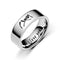 I Love You Silver Stainless Steel Romantic Couple Ring