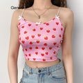 Floral Kintted Spaghetti Strap Top