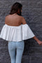 Women Summer Loose Off Shoulder Tops Flare Short Sleeve Blouse